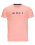 Men's Hybrid Tee - Paddle Heather Burnt Sienna