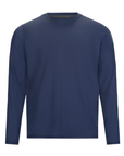 Men's Hybrid Long Sleeve Tee Blue Indigo