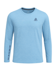 Men's WAYM4 Hybrid Long Sleeve Tee - Paddle Heather Blue