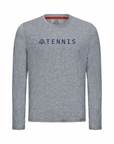 Men's Hybrid Long Sleeve Tee - Tennis Heather Grey