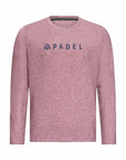 Men's Hybrid Long Sleeve Tee - Padel Heather Red