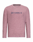 Men's Hybrid Long Sleeve Tee - Tennis Heather Red