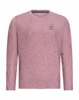 Men's Hybrid Long Sleeve Tee - Squash Heather Red