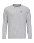 Men's Hybrid Long Sleeve Tee - Paddle Heather Silver