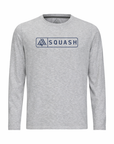 Men's Hybrid Long Sleeve Tee - Squash Heather Silver