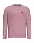 Men's WAYM4 Hybrid Long Sleeve Tee - Tennis Heather Red