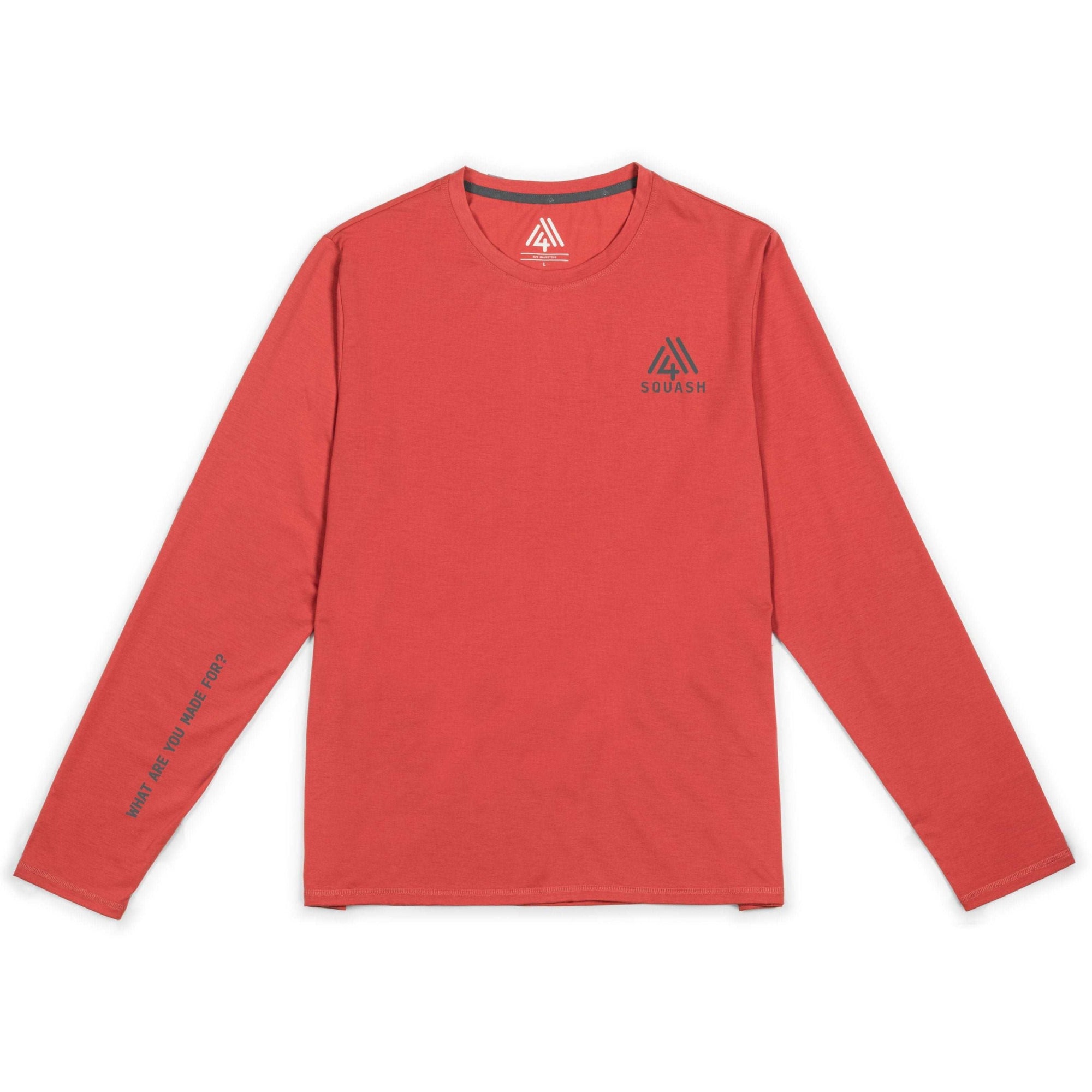 Men's WAYM4 Hybrid Long Sleeve Tee - Squash Brick