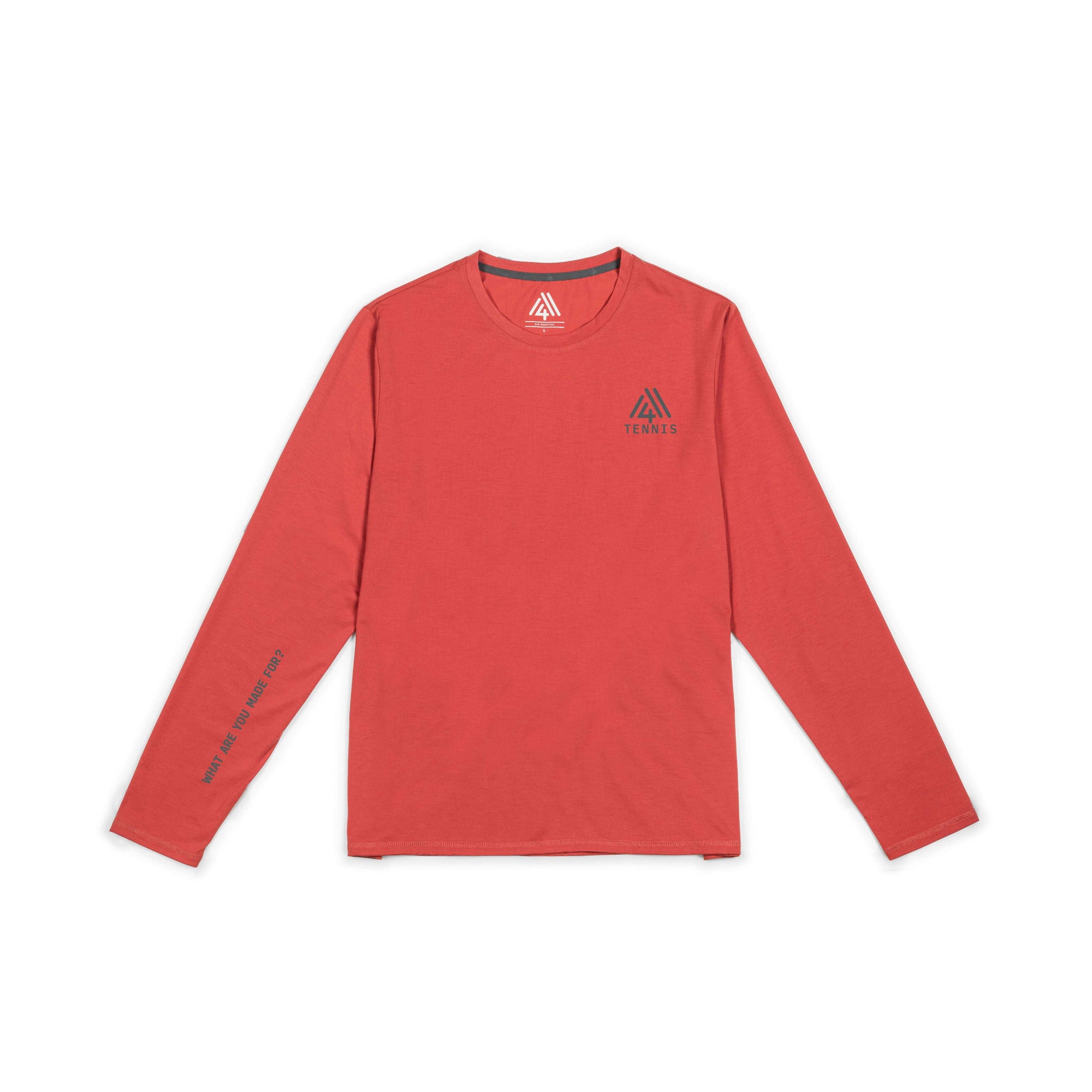 Men's WAYM4 Hybrid Long Sleeve Tee - Tennis Brick