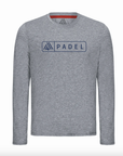 Men's Hybrid Long Sleeve Tee - Padel Heather Grey