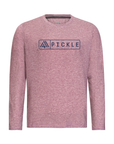 Men's Hybrid Long Sleeve Tee - Pickle Heather Red