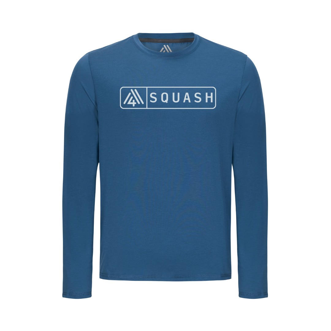 Men's Hybrid Long Sleeve Tee - Squash Ensign Blue