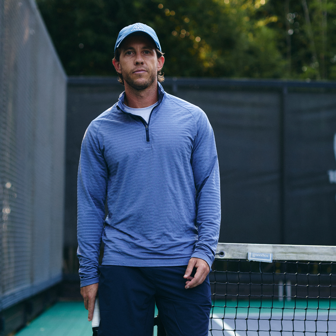 Men's Active Stripe Quarter Zip - Paddle