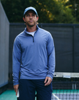 Men's Active Stripe Quarter Zip - Paddle