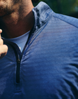 Men's Active Stripe Quarter Zip - Paddle