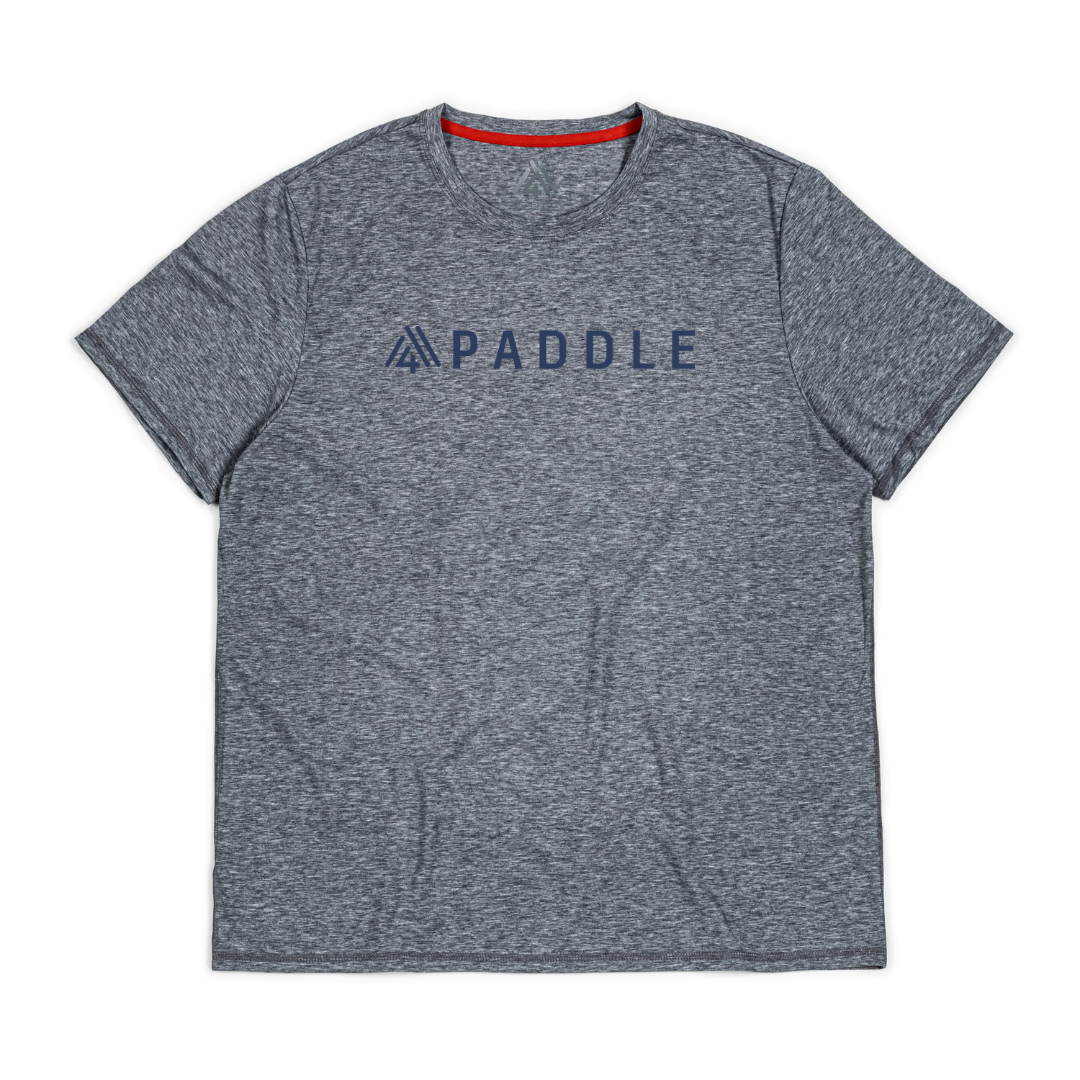 Men's Hybrid Tee - Paddle Heather Grey