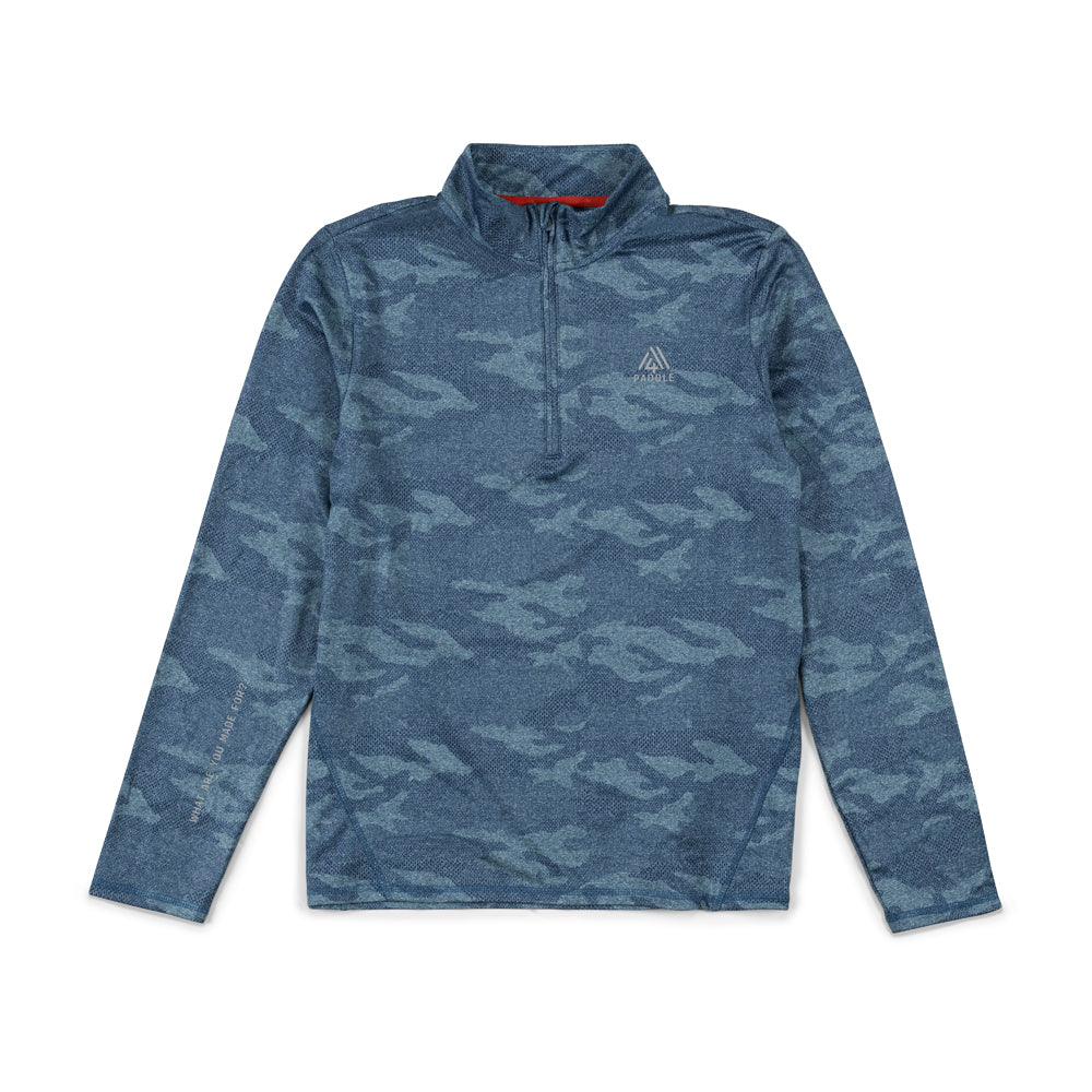 Men's Perpetual Quarter Zip - Paddle Ensign Blue Camo