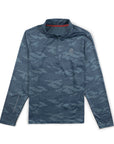 Men's Perpetual Quarter Zip - Pickle Ensign Blue Camo