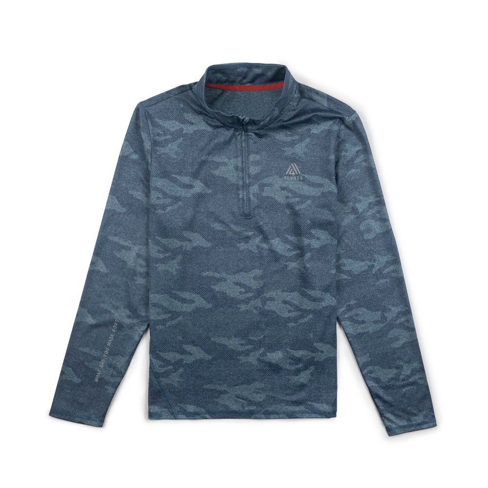 Men's Perpetual Quarter Zip - Tennis Ensign Blue Camo