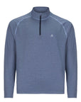 Men's Active Stripe Quarter Zip - Pickle Ensign Blue