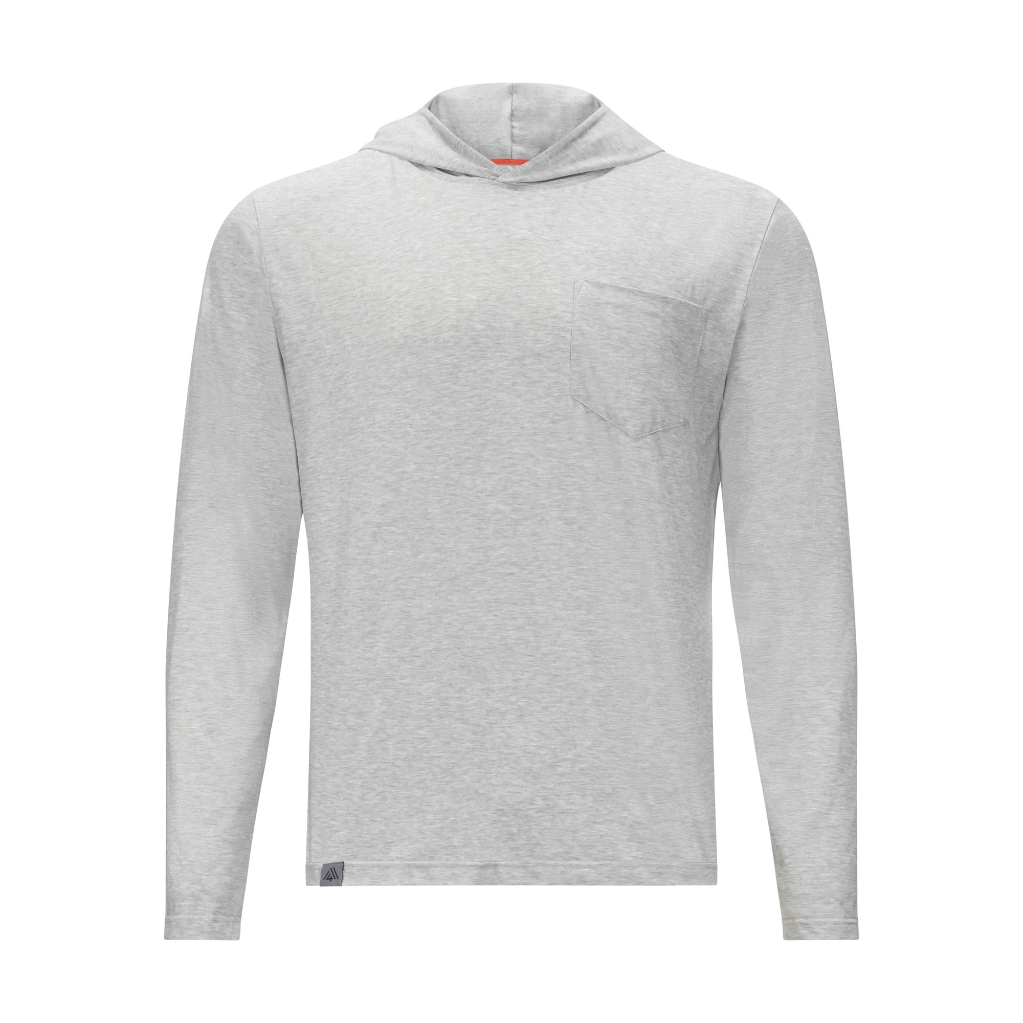 Men's Hybrid Hoodie - Squash Heather Silver
