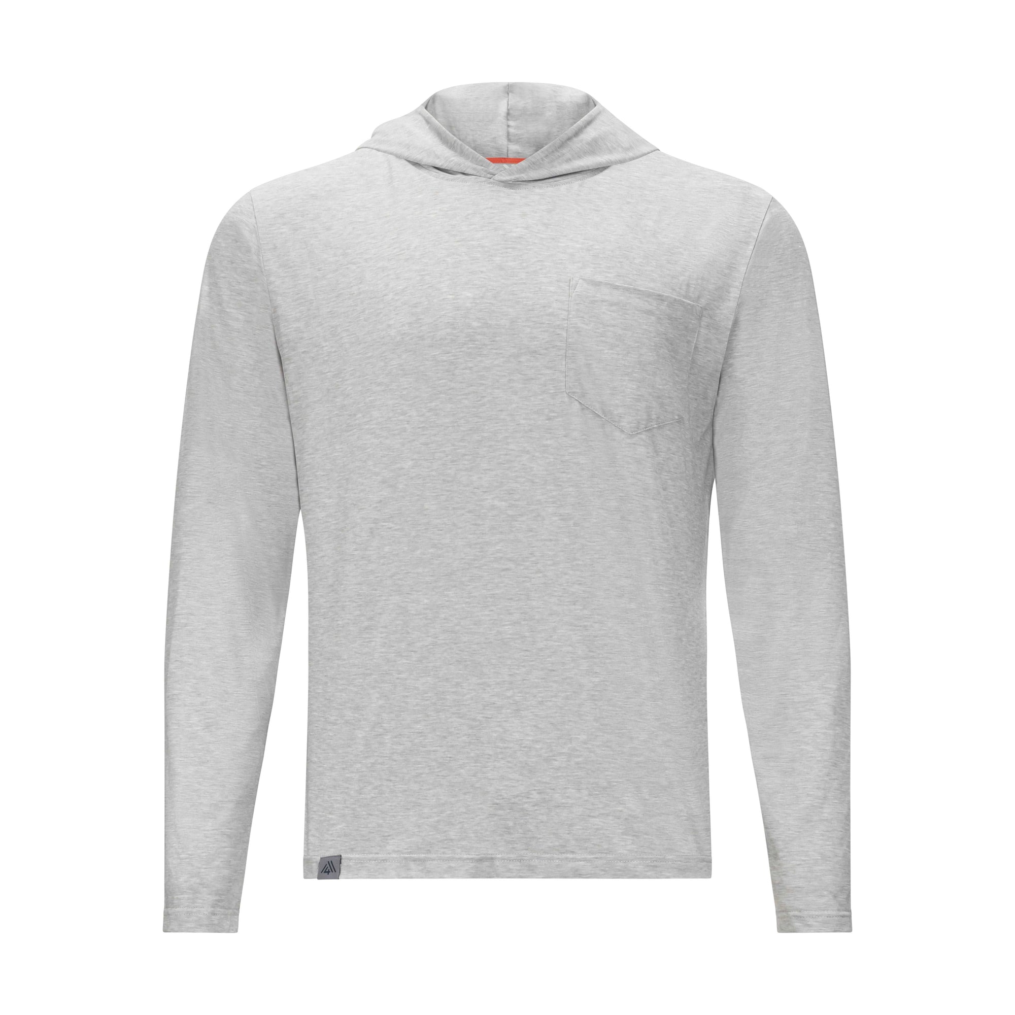 Men's Hybrid Hoodie - Paddle Heather Silver