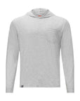 Men's Hybrid Hoodie - Paddle Heather Silver