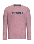 Men's Hybrid Long Sleeve Tee - Paddle Heather Red