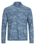 Men's Perpetual Quarter Zip Ensign Blue Camo