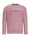 Men's Hybrid Long Sleeve Tee - Paddle Heather Red