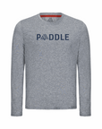 Men's Hybrid Long Sleeve Tee - Paddle Heather Grey