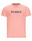 Men's Hybrid Tee - Paddle Heather Burnt Sienna