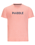 Men's Hybrid Tee - Paddle Heather Burnt Sienna