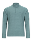 Men's Active Stripe Quarter Zip Pine