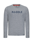 Men's Hybrid Long Sleeve Tee - Paddle Heather Grey