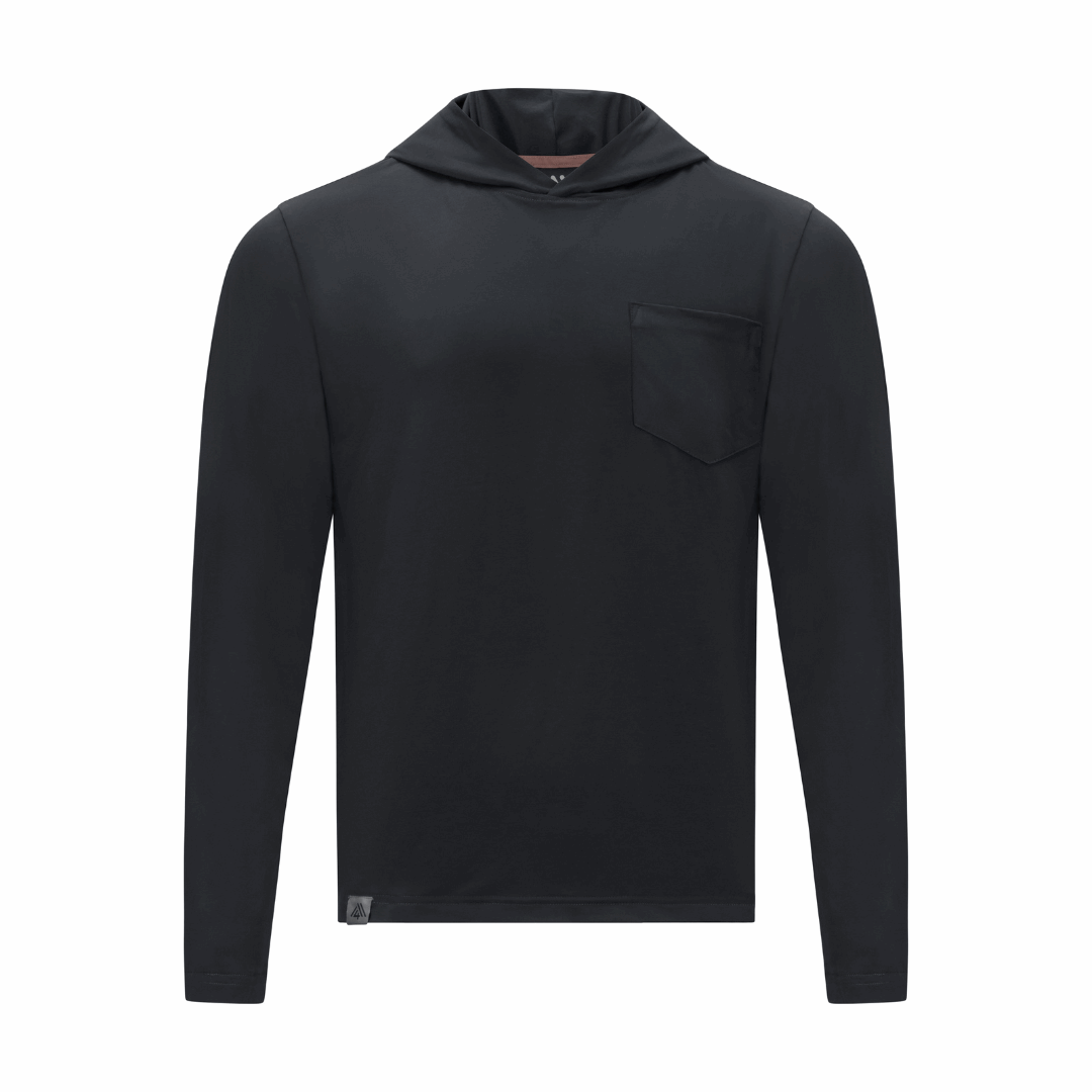 Men's Hybrid Hoodie - Paddle Black