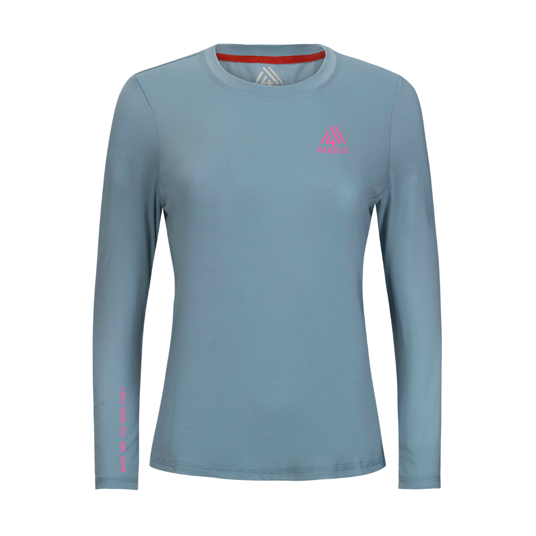 Women's WAYM4 Hybrid Long Sleeve Tee - Paddle Arctic Blue