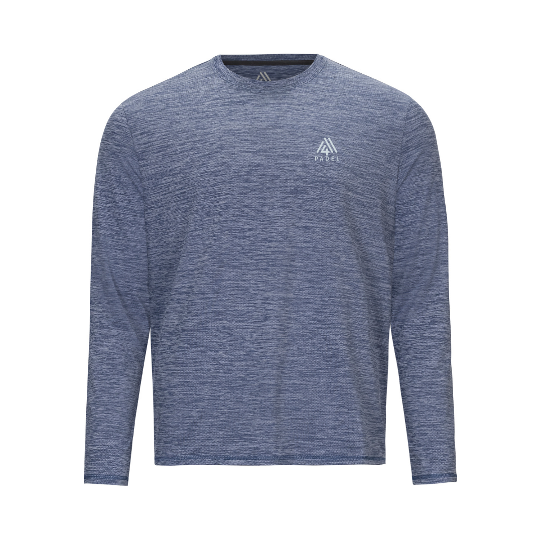 Men's Elite Long Sleeve Tee - Padel Blue Indigo