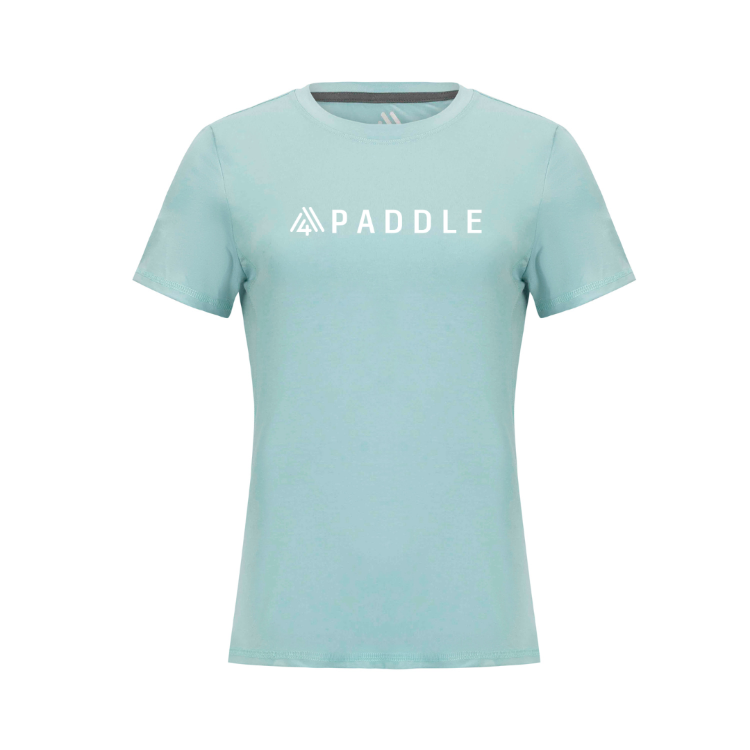 Women's Hybrid Tee - Paddle Aruba Blue