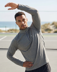 Men's Active Stripe Quarter Zip