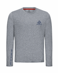 Men's WAYM4 Hybrid Long Sleeve Tee - Paddle Heather Grey