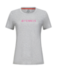 Women's Hybrid Tee - Tennis Heather Silver