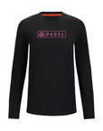 Women's Hybrid Long Sleeve Tee - Padel Black