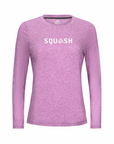 Women's Hybrid Long Sleeve Tee - Squash Fuchsia