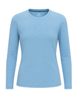 Women's Hybrid Long Sleeve Tee Heather Blue