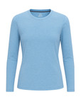 Women's Hybrid Long Sleeve Tee Heather Blue