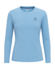 Women's Hybrid Long Sleeve Tee - Padel Heather Blue
