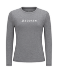Women's Hybrid Long Sleeve Tee - Squash Heather Grey