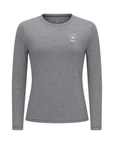 Women's Hybrid Long Sleeve Tee - Padel Heather Grey