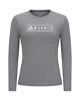 Women's Hybrid Long Sleeve Tee - Pickle Heather Grey
