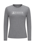 Women's Hybrid Long Sleeve Tee - Squash Heather Grey